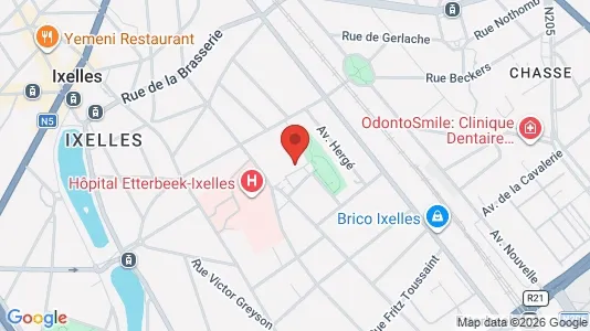 Apartments for rent i Brussels Elsene - kort over placeringen