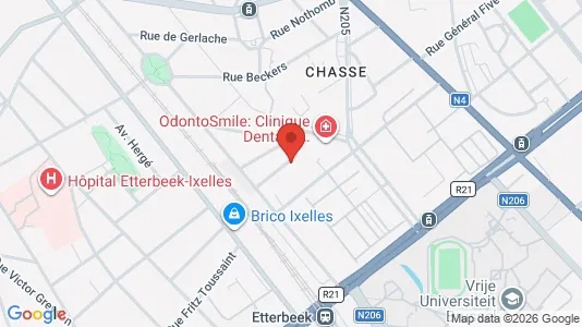 Apartments for rent i Brussels Etterbeek - kort over placeringen
