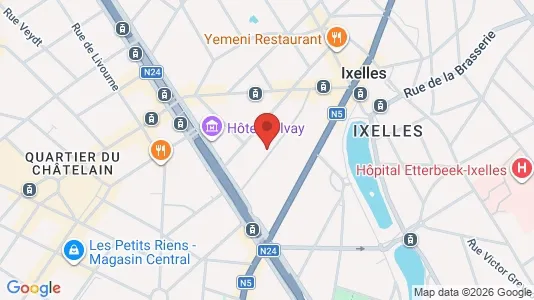 Apartments for rent i Brussels Elsene - kort over placeringen