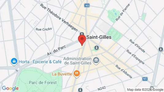 Apartments for rent i Brussels Sint-Gillis - kort over placeringen