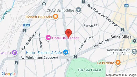 Apartments for rent i Brussels Vorst - kort over placeringen