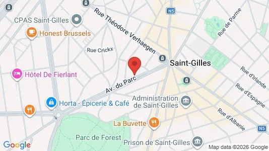 Apartments for rent i Brussels Sint-Gillis - kort over placeringen