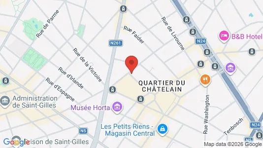 Apartments for rent i Brussels Elsene - kort over placeringen