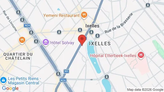 Apartments for rent i Brussels Elsene - kort over placeringen