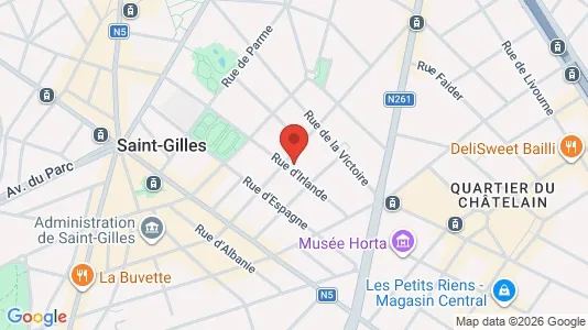 Apartments for rent i Brussels Sint-Gillis - kort over placeringen