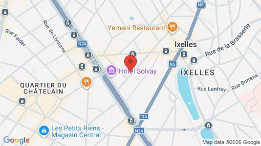 Apartments for rent i Brussels Elsene - kort over placeringen