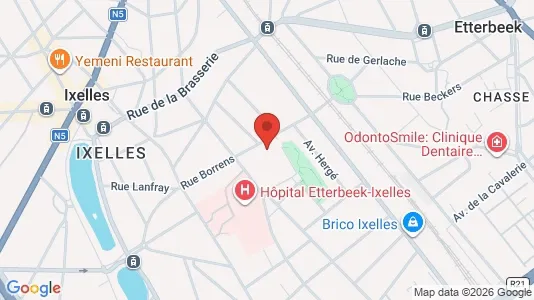 Apartments for rent i Brussels Elsene - kort over placeringen