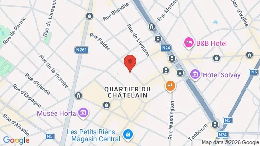 Apartments for rent i Brussels Elsene - kort over placeringen