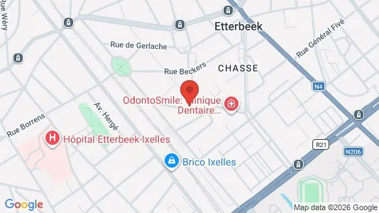 Apartments for rent i Brussels Etterbeek - kort over placeringen