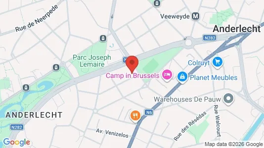 Apartments for rent i Brussels Anderlecht - kort over placeringen