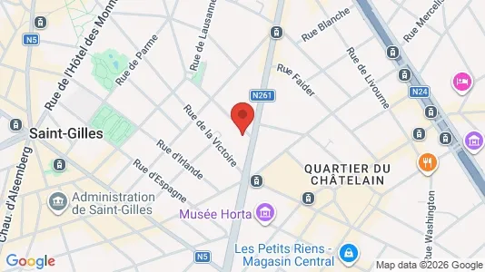 Apartments for rent i Brussels Sint-Gillis - kort over placeringen