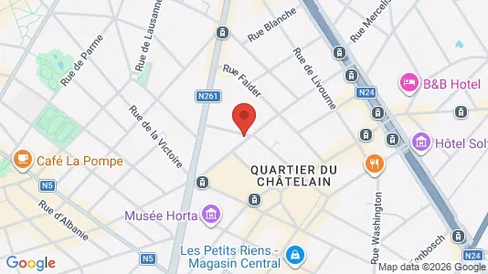 Apartments for rent i Brussels Sint-Gillis - kort over placeringen