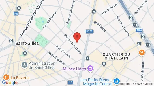 Apartments for rent i Brussels Sint-Gillis - kort over placeringen