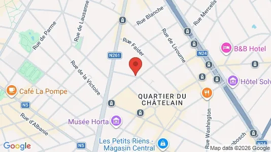 Apartments for rent i Brussels Sint-Gillis - kort over placeringen