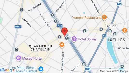 Apartments for rent i Brussels Elsene - kort over placeringen