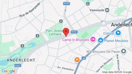 Apartments for rent i Brussels Anderlecht - kort over placeringen