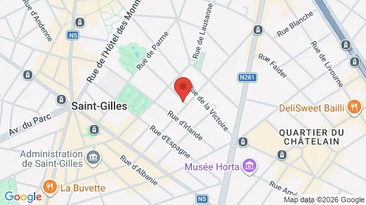 Apartments for rent i Brussels Sint-Gillis - kort over placeringen