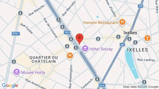 Apartments for rent i Brussels Elsene - kort over placeringen