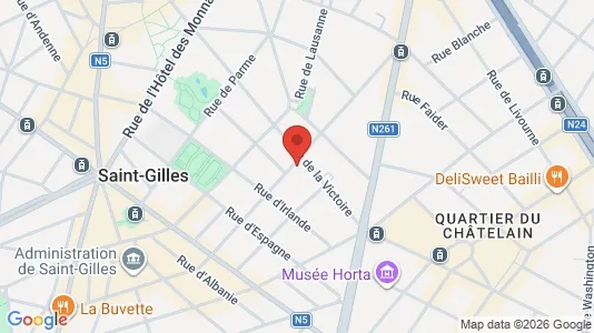 Apartments for rent i Brussels Sint-Gillis - kort over placeringen