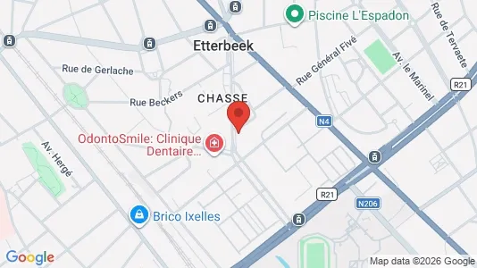 Apartments for rent i Brussels Etterbeek - kort over placeringen