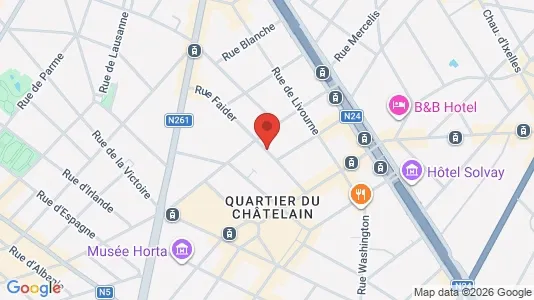 Apartments for rent i Brussels Elsene - kort over placeringen