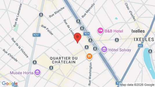 Apartments for rent i Brussels Elsene - kort over placeringen