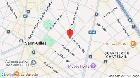 Apartments for rent i Brussels Sint-Gillis - kort over placeringen