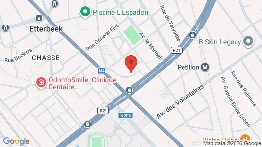 Apartments for rent i Brussels Etterbeek - kort over placeringen
