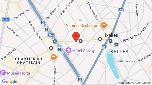 Apartments for rent i Brussels Elsene - kort over placeringen