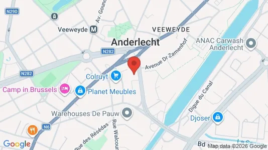Apartments for rent i Brussels Anderlecht - kort over placeringen