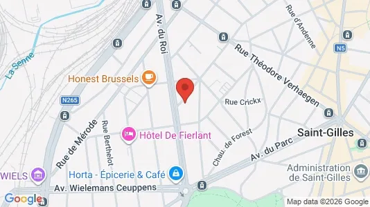 Apartments for rent i Brussels Vorst - kort over placeringen
