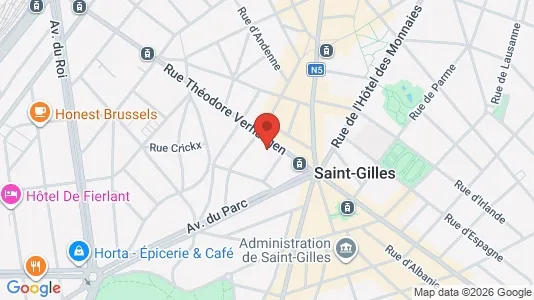 Apartments for rent i Brussels Sint-Gillis - kort over placeringen