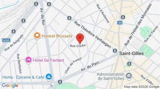 Apartments for rent i Brussels Sint-Gillis - kort over placeringen