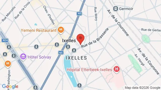 Apartments for rent i Brussels Elsene - kort over placeringen