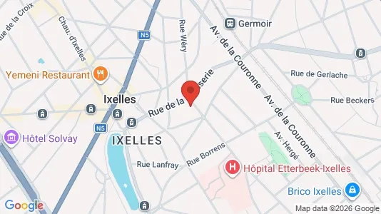 Apartments for rent i Brussels Elsene - kort over placeringen