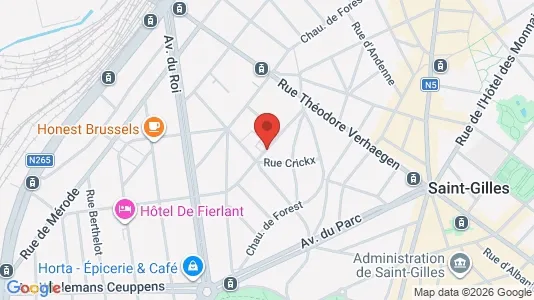 Apartments for rent i Brussels Sint-Gillis - kort over placeringen