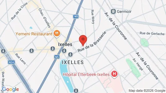 Apartments for rent i Brussels Elsene - kort over placeringen