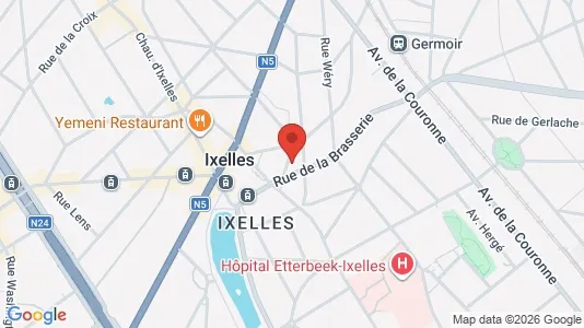 Apartments for rent i Brussels Elsene - kort over placeringen