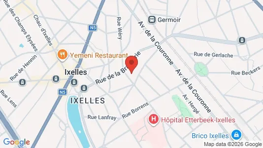 Apartments for rent i Brussels Elsene - kort over placeringen