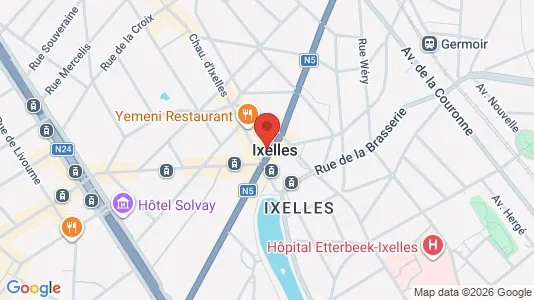 Apartments for rent i Brussels Elsene - kort over placeringen