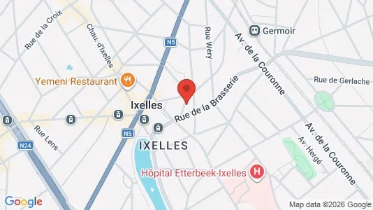 Apartments for rent i Brussels Elsene - kort over placeringen