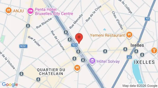 Apartments for rent i Stad Brussel - kort over placeringen