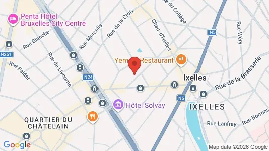 Apartments for rent i Brussels Elsene - kort over placeringen