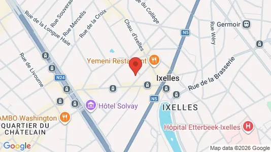 Apartments for rent i Brussels Elsene - kort over placeringen