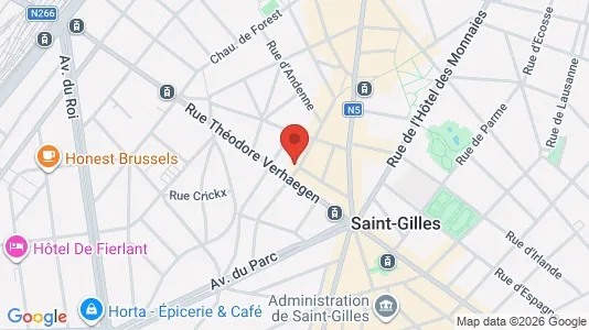 Apartments for rent i Brussels Sint-Gillis - kort over placeringen