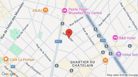 Apartments for rent i Brussels Sint-Gillis - kort over placeringen