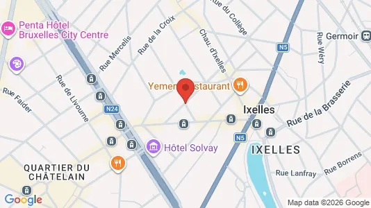 Apartments for rent i Brussels Elsene - kort over placeringen