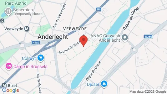 Apartments for rent i Brussels Anderlecht - kort over placeringen