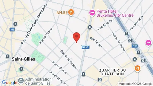 Apartments for rent i Brussels Sint-Gillis - kort over placeringen