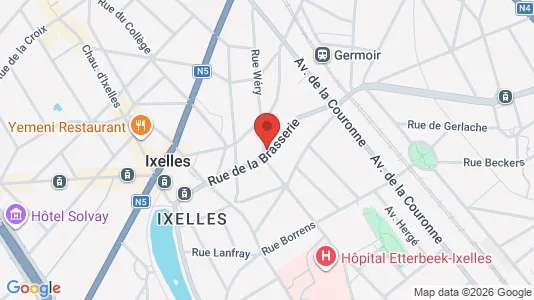 Apartments for rent i Brussels Elsene - kort over placeringen